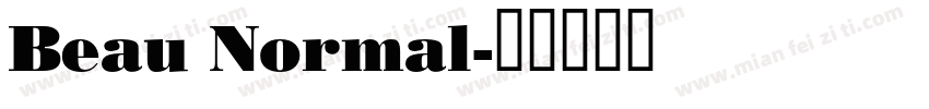 Beau Normal字体转换